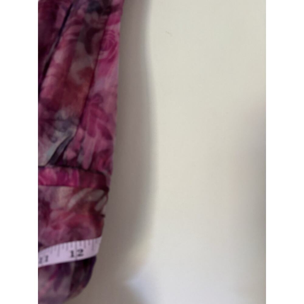 Lulus Dress Small Gown Aline Maxi Long Pink Floral Vneck Sleeveless New - Picture 9 of 13